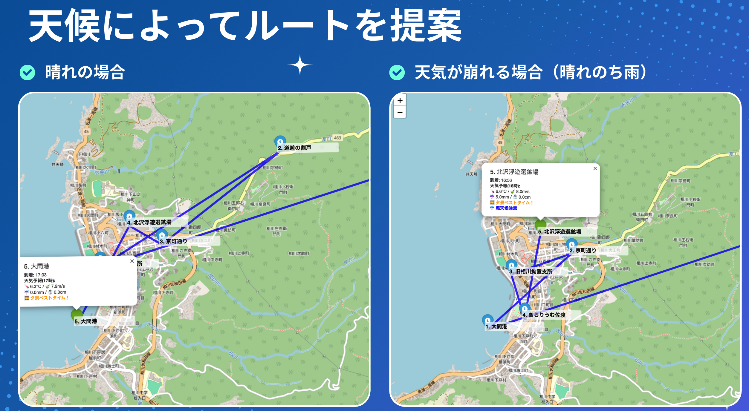アプリ画面の例